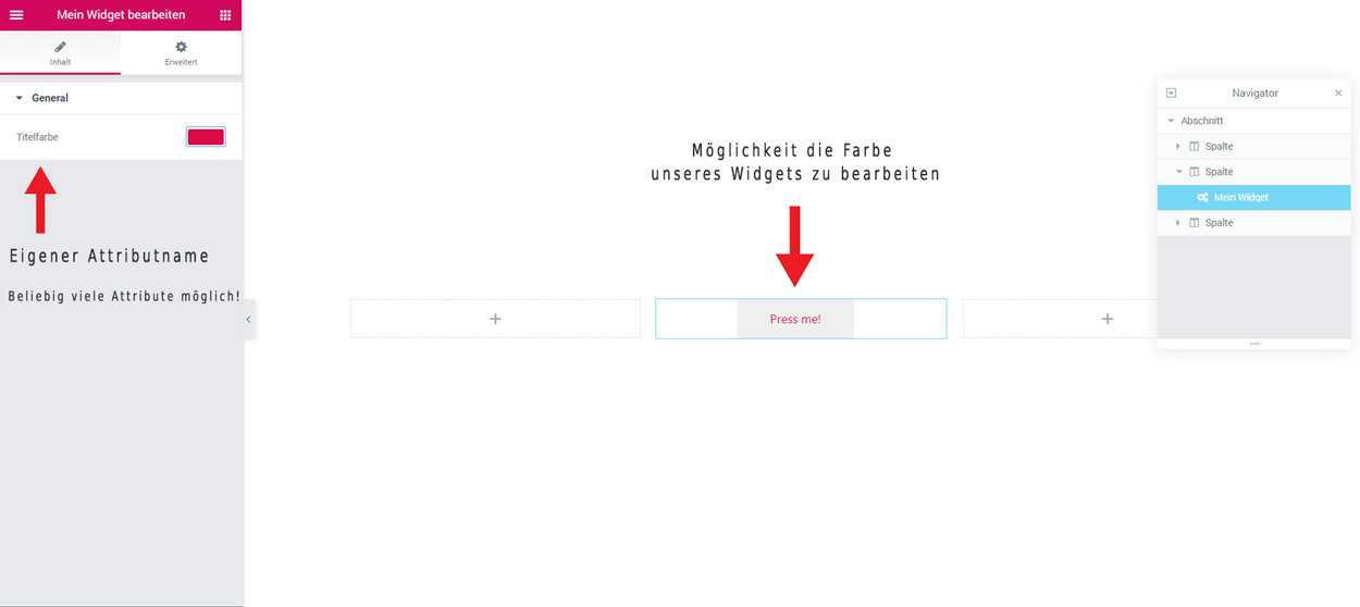 Elementor-Editor-Eigenes-widget